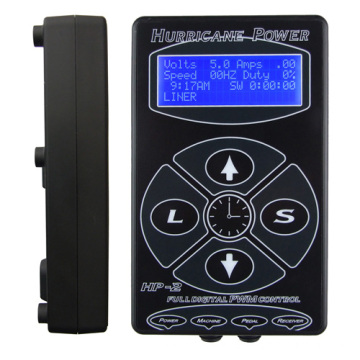 2014 Venta caliente Hurricane Digital LCD tatuaje fuente de alimentación